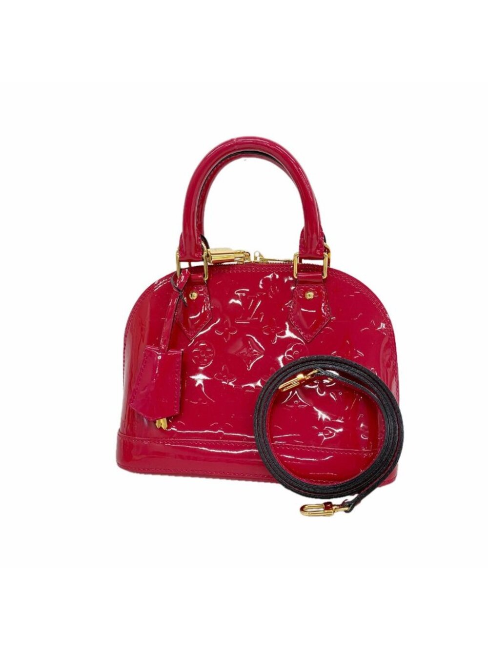 Louis Vuitton Handbag Vernis Alma BB Rose Indien 2-Way Bag
